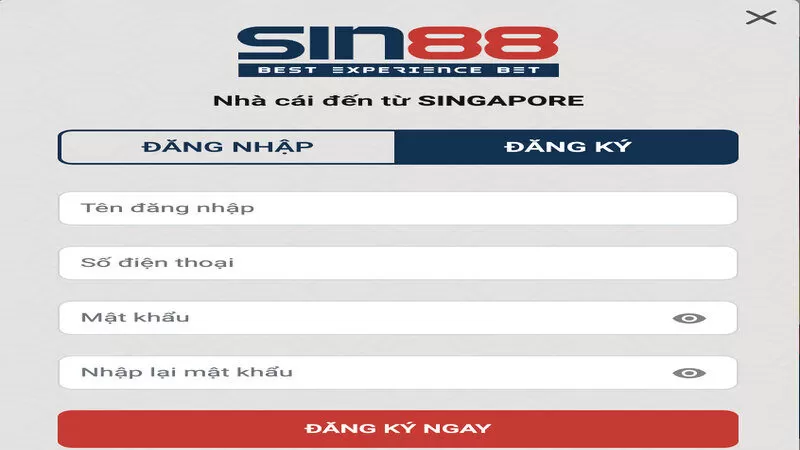 Hướng Dẫn Đăng Nhập sin88